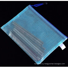 OEM PVC Office School Zipper File Stationery Pen Pencil Bag